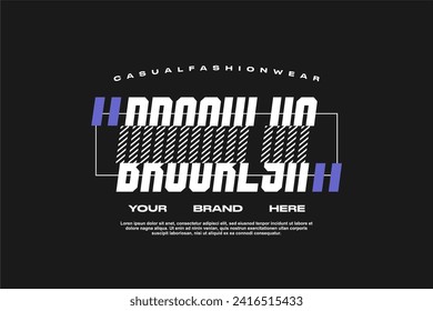 streetwear fashion tshirt design modern printing vector logo