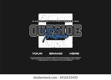 streetwear fashion tshirt design modern printing vector logo