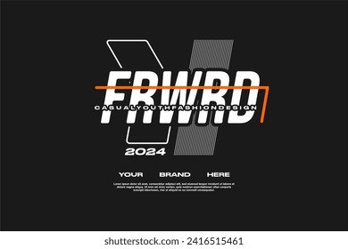 streetwear fashion tshirt design modern printing vector logo