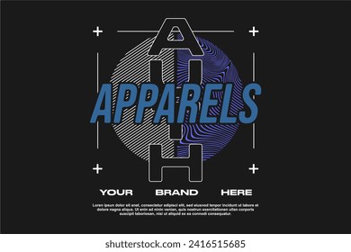 streetwear fashion tshirt design modern printing vector logo