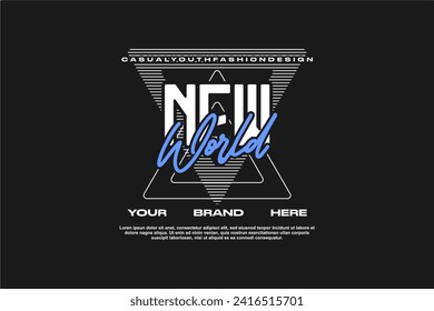 streetwear fashion tshirt design modern printing vector logo