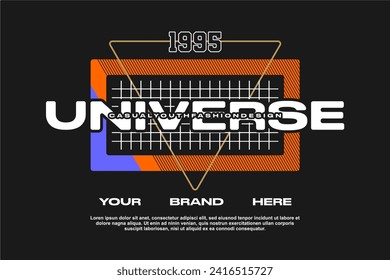 streetwear fashion tshirt design modern printing vector logo
