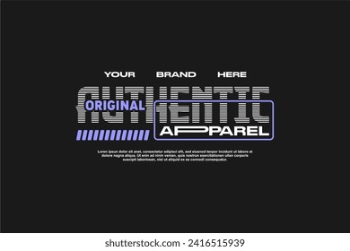 streetwear fashion tshirt design modern printing vector logo
