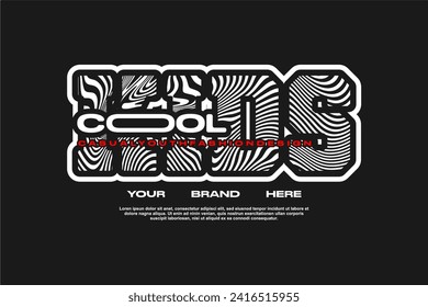 streetwear fashion tshirt design modern printing vector logo