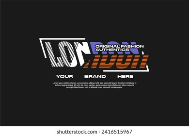 streetwear fashion tshirt design modern printing vector logo