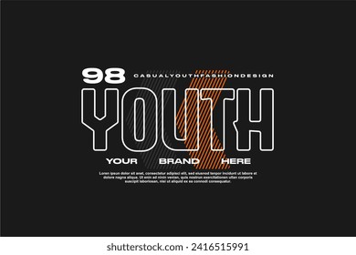 streetwear fashion tshirt design modern printing vector logo