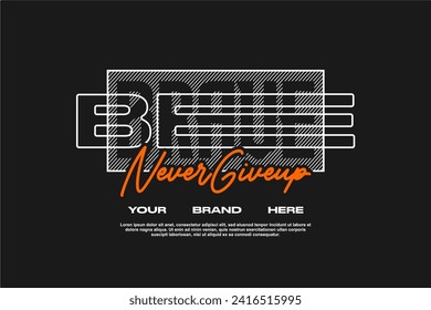 streetwear fashion tshirt design modern printing vector logo