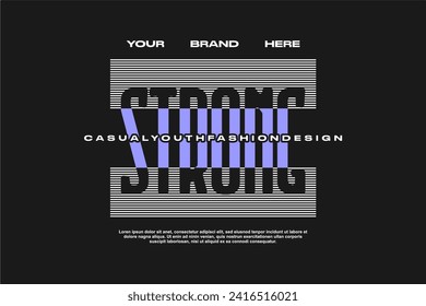 streetwear fashion tshirt design modern printing vector logo