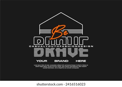 streetwear fashion tshirt design modern printing vector logo