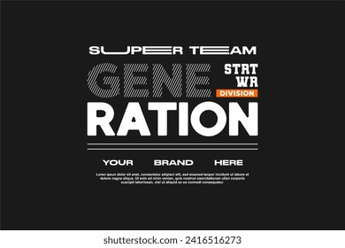 streetwear fashion tshirt design modern printing vector logo