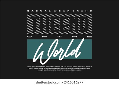 streetwear fashion tshirt design modern printing vector logo
