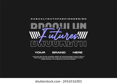 streetwear fashion tshirt design modern printing vector logo