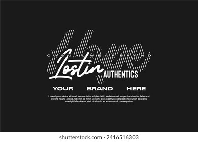 streetwear fashion tshirt design modern printing vector logo