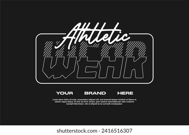 streetwear fashion tshirt design modern printing vector logo