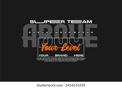 streetwear fashion tshirt design modern printing vector logo