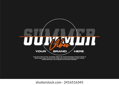 streetwear fashion tshirt design modern printing vector logo