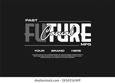 streetwear fashion tshirt design modern printing vector logo