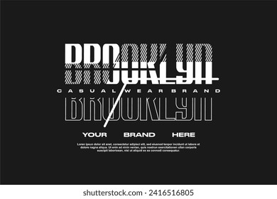 streetwear fashion tshirt design modern printing vector logo
