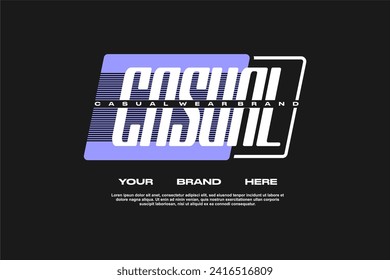 streetwear fashion tshirt design modern printing vector logo