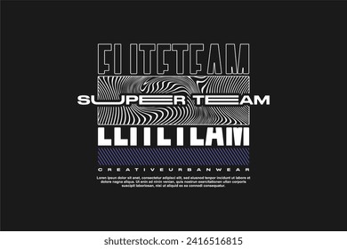streetwear fashion tshirt design modern printing vector logo