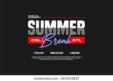 streetwear fashion tshirt design modern printing vector logo