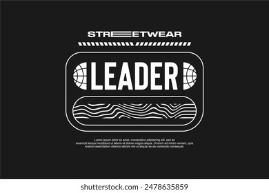 streetwear fashion tshirt design modern printing vector logo	