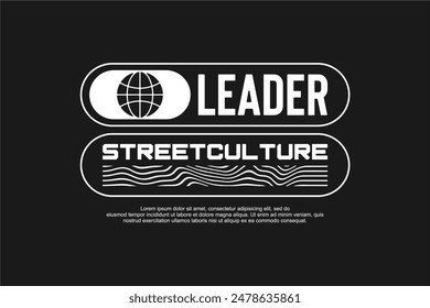 streetwear fashion tshirt design modern printing vector logo	