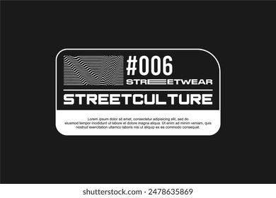 streetwear fashion tshirt design modern printing vector logo	