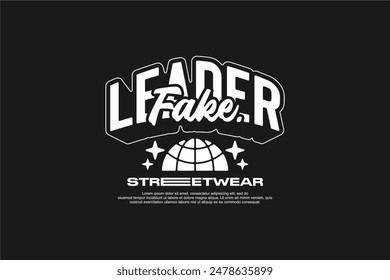 streetwear fashion tshirt design modern printing vector logo	