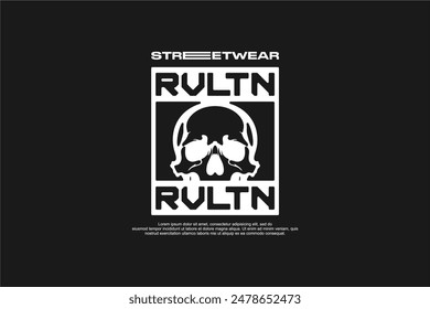 streetwear fashion tshirt design modern printing vector logo	