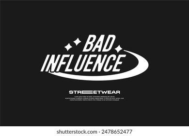 streetwear fashion tshirt design modern printing vector logo	