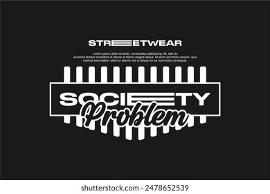 streetwear fashion tshirt design modern printing vector logo	