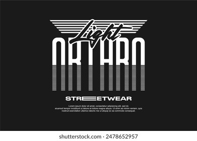 streetwear fashion tshirt design modern printing vector logo	