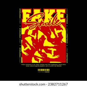 Streetwear Fashion, Urban Style Design, Text Slogan, Grunge and Textured Pattern. For screen printing designs for t-shirts, jackets and sweaters.