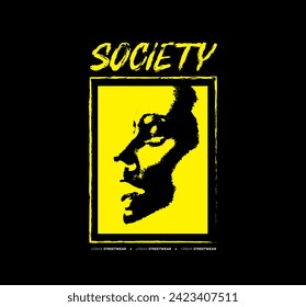 Streetwear Fashion, Urban Style Design, Text Slogan, Illustration Vector and Textured Pattern. For screen printing designs for t-shirts, jackets and sweaters.
