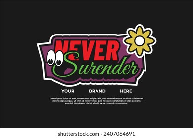 streetwear fashion urban tshirt vector design template suitable for printing and sticker