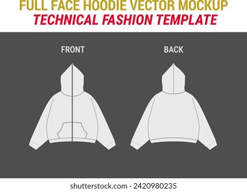 Streetwear Clothing Vector Mockup Bundle Fashion Flat Design