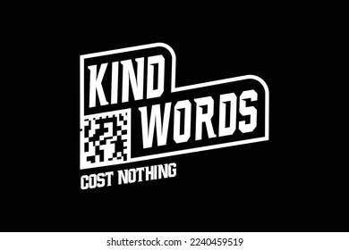 Streetwear futuristic kind words design templates style