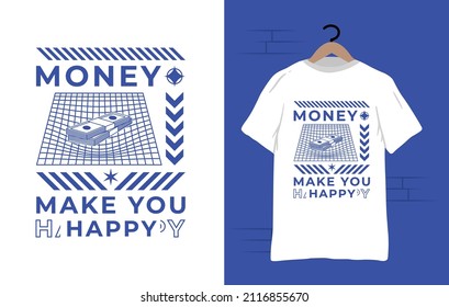 Streetwear Graphic Design Abstract or Money tshirt illustration