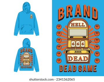 streetwear graphic design arcade machine character illustration