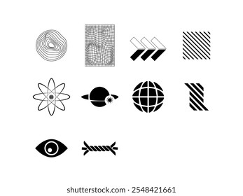 Streetwear Graphic Design Element Set 