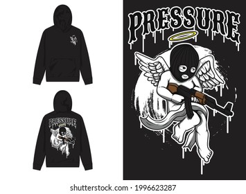 Streetwear Graphic Design
Illustration Of Angel With Gun