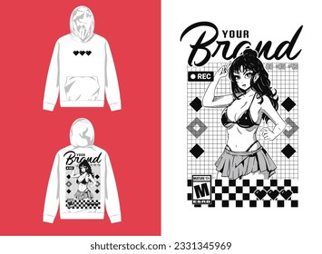 Streetwear Graphic Design
illustration of cute anime