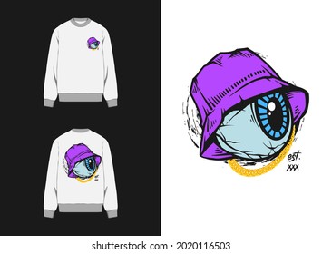 Streetwear Graphic Design
Illustration of Eyeball