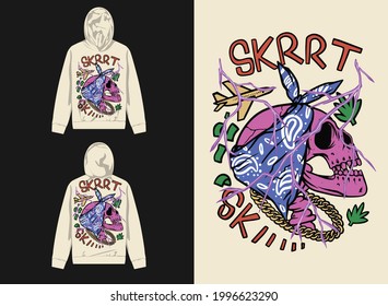 Streetwear Graphic Design
Illustration of fancy skull 