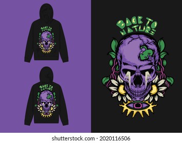 Streetwear Graphic Design
Illustration of Skull Head
