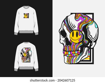 Streetwear Graphic Design
Illustration of Skull head