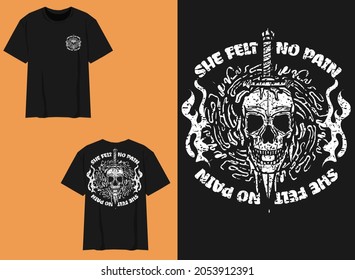 Streetwear Graphic Design 
Illustration of Skull Head