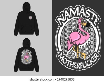 Streetwear graphic Design
namaste flamingo