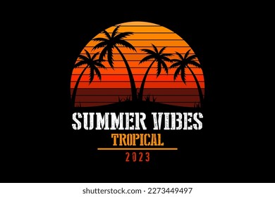 Streetwear Graphic Design Summer Vibes Tropical
